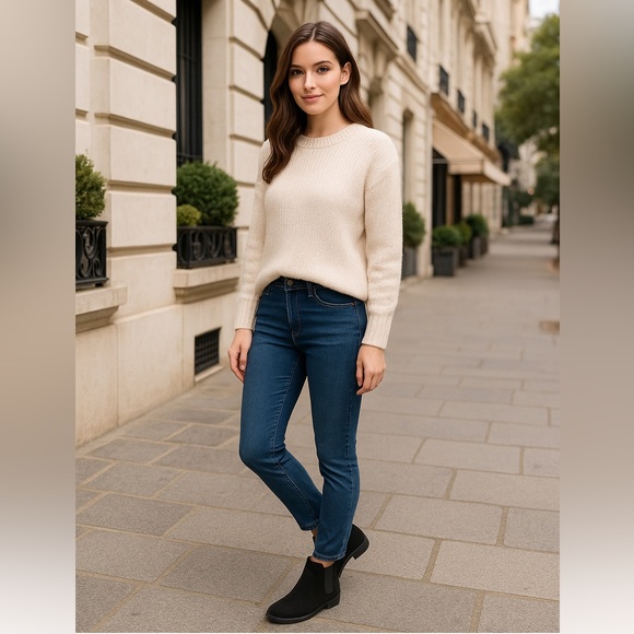 Taryn Rose Jervin Black Nubuck Leather Chelsea Ankle Boots Women’s 7.5 - Picture 12 of 12